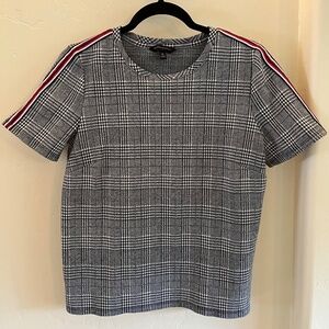 Banana Republic Houndstooth Shirt with Accent Stripes